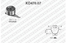 ozubení,sada rozvodového řemene SNR KD470.07