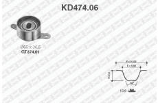 Sada ozubeného remeňa SNR KD474.06