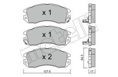 Sada brzdových destiček, kotoučová brzda METELLI 22-0135-0