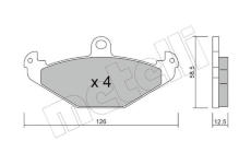Sada brzdových destiček, kotoučová brzda METELLI 22-0165-1