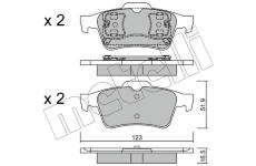 Sada brzdových destiček, kotoučová brzda METELLI 22-0337-0