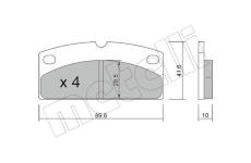 Sada brzdových destiček, kotoučová brzda METELLI 22-0767-0