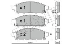 Sada brzdových destiček, kotoučová brzda METELLI 22-0791-0