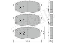 Sada brzdových destiček, kotoučová brzda METELLI 22-0942-0