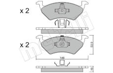 Sada brzdových destiček, kotoučová brzda METELLI 22-0978-0