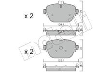 Sada brzdových platničiek kotúčovej brzdy METELLI 22-1138-0