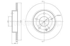 Brzdový kotouč METELLI 23-0470C