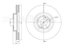 Brzdový kotouč METELLI 23-0970C