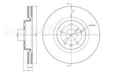 Brzdový kotouč METELLI 23-1007C