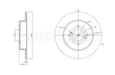 Brzdový kotouč METELLI 23-1758C