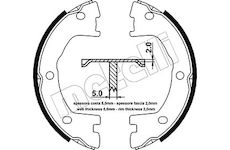 Sada brzdových čelistí, parkovací brzda METELLI 53-0077