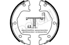 Sada brzdových čelistí, parkovací brzda METELLI 53-0097