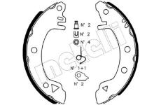 Sada brzdových čelistí METELLI 53-0112K