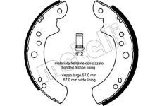 Sada brzdových čelistí METELLI 53-0116