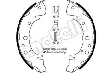 Sada brzdových čelistí METELLI 53-0172