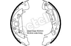 Sada brzdových čelistí METELLI 53-0172Y