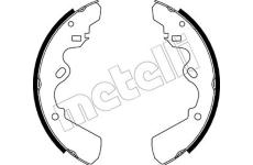 Sada brzdových čelistí METELLI 53-0190