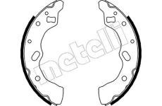 Sada brzdových čelistí METELLI 53-0211