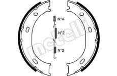 Sada brzd. čeľustí parkov. brzdy METELLI 53-0239K