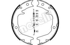 Sada brzdových čelistí, parkovací brzda METELLI 53-0265K