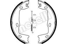Sada brzdových čelistí, parkovací brzda METELLI 53-0302K