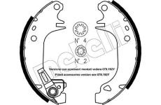 Sada brzdových čeľustí METELLI 53-0320Y