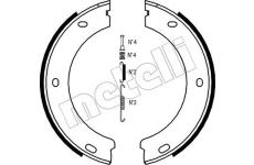 Sada brzdových čelistí, parkovací brzda METELLI 53-0325K