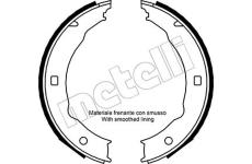 Sada brzdových čelistí, parkovací brzda METELLI 53-0330