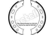 Sada brzdových čelistí, parkovací brzda METELLI 53-0336