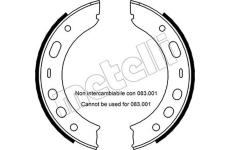 Sada brzdových čelistí, parkovací brzda METELLI 53-0337