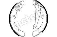 Sada brzdových čeľustí METELLI 53-0379