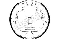 Sada brzdových čelistí, parkovací brzda METELLI 53-0441