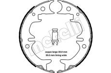 Sada brzdových čelistí, parkovací brzda METELLI 53-0444