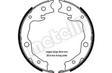 Sada brzdových čelistí, parkovací brzda METELLI 53-0450