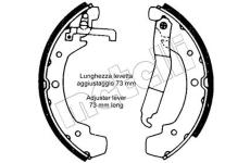 Sada brzdových čelistí METELLI 53-0466