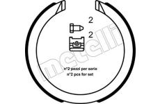 Sada brzdových čelistí, parkovací brzda METELLI 53-0491K
