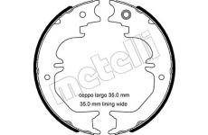 Sada brzdových čelistí, parkovací brzda METELLI 53-0524