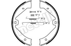 Sada brzdových čelistí, parkovací brzda METELLI 53-0528K
