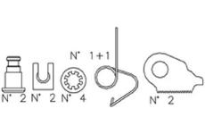 Sada příslušenství, brzdové čelisti METELLI K308