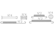 Sada příslušenství, brzdové čelisti METELLI K389