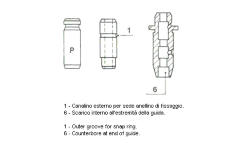 Vodítko ventilů METELLI 01-1448