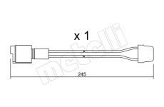 Vystrazny kontakt, opotrebeni oblozeni METELLI SU.072