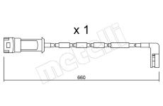 Vystrazny kontakt, opotrebeni oblozeni METELLI SU.082