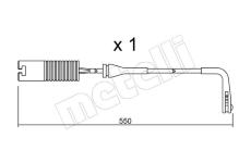 Vystrazny kontakt, opotrebeni oblozeni METELLI SU.092