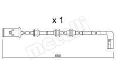 Vystrazny kontakt, opotrebeni oblozeni METELLI SU.093