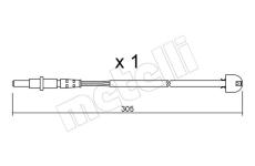 Vystrazny kontakt, opotrebeni oblozeni METELLI SU.098