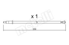 Vystrazny kontakt, opotrebeni oblozeni METELLI SU.105