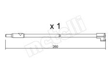 Vystrazny kontakt, opotrebeni oblozeni METELLI SU.116