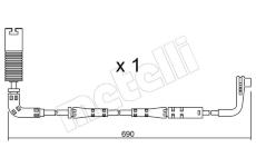 Vystrazny kontakt, opotrebeni oblozeni METELLI SU.157