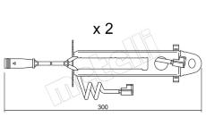 Vystrazny kontakt, opotrebeni oblozeni METELLI SU.173K